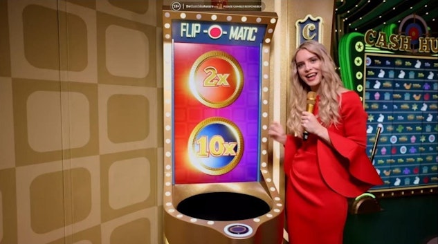 クレイジータイム コインフリップのセットとディーラー