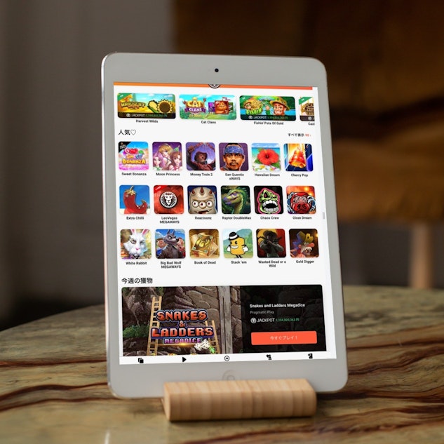 レオベガス タブレットイメージ