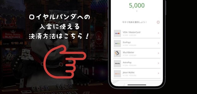 ロイヤルパンダ_入金決済方法