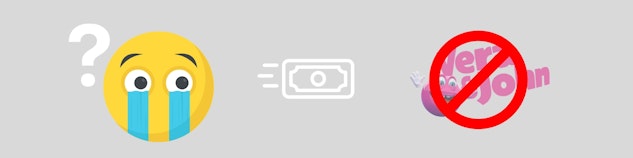 人がベラジョンに入金できなくて悲しんでいる様子