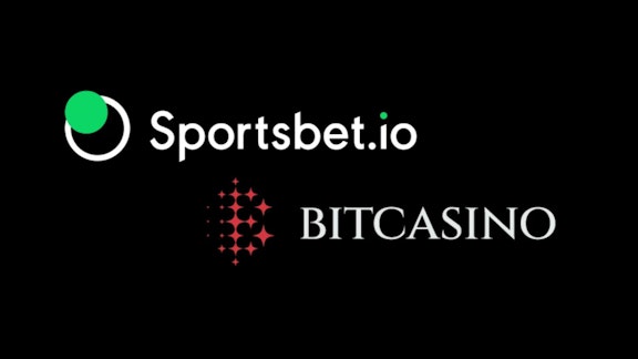 スポーツベットアイオーとビットカジノのロゴ